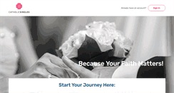 Desktop Screenshot of catholicsingles.com
